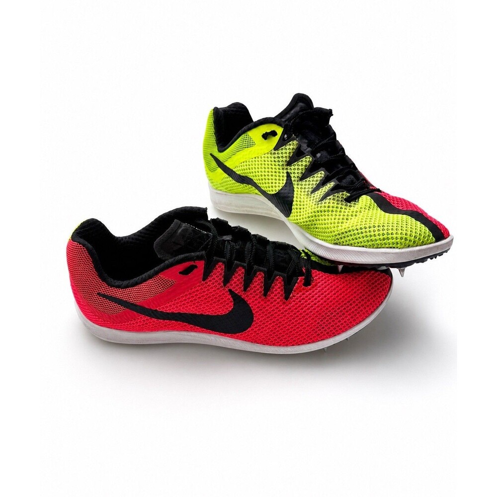 Nike Zoom Rival Distance DC8725-601 Red Volt Running Spikes Shoes Men's Size 8.5 - Picture 1 of 7